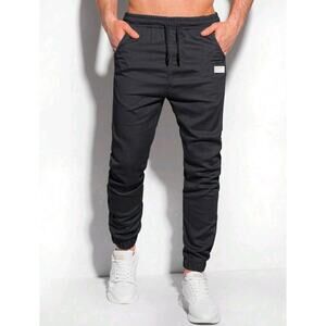 NEW Manfinity Mens Hypemode Jogger Pants Size XL Black Loose Pull On Drawstring